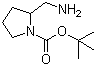 structure of CAS# 177911-87-4, 2-(Aminomethyl)-1-N-Boc-pyrrolidine;tert-Butyl 2-(aminomethyl)pyrrolidine-1-carboxylate