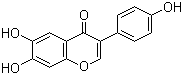 结构式 CAS# 17817-31-1, 4',6,7-三羟异黄酮