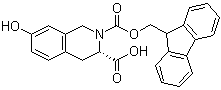 structure of CAS# 178432-50-3, (R)-3,4-Dihydro-7-hydroxy-2,3(1H)-isoquinolinedicarboxylic acid 2-(9H-fluoren-9-ylmethyl) ester
