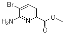 结构式 CAS# 178876-82-9, 6-氨基-5-溴吡啶-2-羧酸甲酯