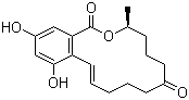 结构式 CAS# 17924-92-4, 玉米烯酮; 玉米赤霉烯酮