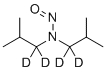 structure of CAS# 1794897-96-3, N-Nitrosodiisobutylamine-[d4];N,N-bis(1,1-dideuterio-2-methylpropyl)nitrous amide