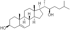 结构式 CAS# 17954-98-2, 22(R)-羟基胆固醇