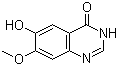 结构式 CAS# 179688-52-9, 6-羟基-7-甲氧基-3H-喹唑啉-4-酮