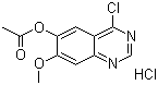 structure of CAS# 179688-54-1, 4-Chloro-6-acetoxy-7-methoxyquinazoline hydrochloride;4-Chloro-7-methoxyquinazolin-6-yl acetate monohydrochloride
