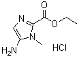 结构式 CAS# 180258-46-2, 4-氨基-N-甲基咪唑-2-羧酸乙酯盐酸盐