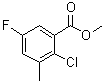 结构式 CAS# 1805112-73-5, 2-氯-5-氟-3-甲基苯甲酸甲酯
