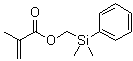 Methacrylic acid (dimethylphenylsilyl)methyl ester molecular structure (CAS 18052-92-1)