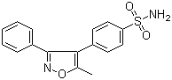 structure of CAS# 181695-72-7, Valdecoxib;4-(5-Methyl-3-phenyl-1,2-oxazol-4-yl)benzenesulfonamide