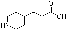 结构式 CAS# 1822-32-8, 4-哌啶丙酸