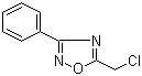 structure of CAS# 1822-94-2, 5-(Chloromethyl)-3-phenyl-1,2,4-oxadiazole;5-Chloromethyl-3-phenyl-[1,2,4]oxadiazole