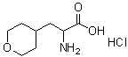 结构式 CAS# 182287-50-9, alpha-氨基四氢-2H-吡喃-4-丙酸盐酸盐