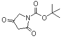 结构式 CAS# 182352-59-6, 2,4-二氧代-1-吡咯烷羧酸叔丁酯