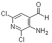 结构式 CAS# 1824090-45-0, 3-氨基-2,6-二氯-4-吡啶甲醛