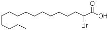 2-Bromohexadecanoic acid molecular structure (CAS 18263-25-7)