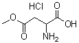 structure of CAS# 1835-52-5, DL-Aspartic acid 4-methyl ester hydrochloride