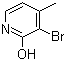 结构式 CAS# 18368-59-7, 2-羟基-3-溴-4-甲基吡啶