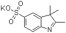 structure of CAS# 184351-56-2, Potassium 2,3,3-trimethyl-3H-indole-5-sulfonate