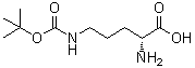 N5-[(1,1-Dimethylethoxy)carbonyl]-D-ornithine molecular structure (CAS 184576-63-4)