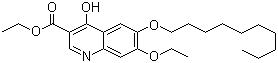结构式 CAS# 18507-89-6, 癸氧喹酯; 乙癸氧喹酯; 6-癸氧基-7-乙氧基-4-羟基-3-喹啉甲酸乙酯