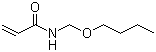 结构式 CAS# 1852-16-0, N-(丁氧基甲基)丙烯酰胺