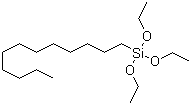 结构式 CAS# 18536-91-9, 十二烷基三乙氧基硅烷