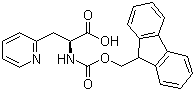 结构式 CAS# 185379-40-2, Fmoc-L-3-(2-吡啶基)丙氨酸; N-芴甲氧羰基-L-3-(2-吡啶基)丙氨酸