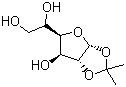 structure of CAS# 18549-40-1, 1,2-O-Isopropylidene-D-glucofuranose;1,2-O-Isopropylidene-alpha-D-glucofuranose