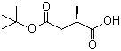 结构式 CAS# 185836-75-3, (2R)-2-甲基丁二酸 4-叔丁酯
