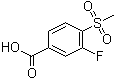 结构式 CAS# 185945-88-4, 3-氟-4-甲磺酰基苯甲酸