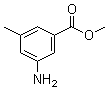 structure of CAS# 18595-15-8, 3-Amino-5-methylbenzoic acid methyl ester