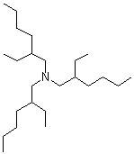 structure of CAS# 1860-26-0, Tris(2-ethylhexyl)amine;TEHA; Tri(2-ethylhexyl)amine