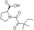 结构式 CAS# 186268-78-0, (2S)-1-(1,2-二氧代-3,3-二甲基戊基)-2-吡咯烷甲酸