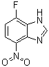 结构式 CAS# 18645-93-7, 7-氟-4-硝基-1H-苯并咪唑