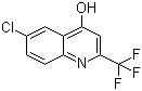 structure of CAS# 18706-21-3, 6-Chloro-2-trifluoromethylquinolin-4-ol;6-Chloro-4-hydroxy-2-(trifluoromethyl)quinoline