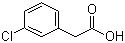 structure of CAS# 1878-65-5, 3-Chlorophenylacetic acid;m-Chlorophenylacetic acid