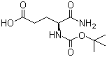 结构式 CAS# 18800-74-3, 4-叔丁氧羰基氨基-4-氨基甲酰基丁酸