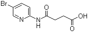 结构式 CAS# 188011-69-0, 4-[(5-溴吡啶-2-基)氨基]-4-氧代丁酸