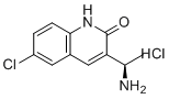 结构式 CAS# 1887009-51-9, (R)-3-(1-氨乙基)-6-氯喹啉-2(1H)-酮盐酸盐