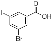 structure of CAS# 188815-32-9, 3-Bromo-5-iodobenzoic acid