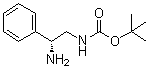 结构式 CAS# 188875-37-8, ((2R)-2-氨基-2-苯基乙基)氨基甲酸叔丁酯