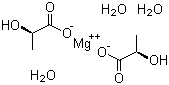 结构式 CAS# 18917-93-6, 乳酸镁