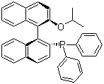 structure of CAS# 189274-36-0, (R)-(+)-(Diphenylphosphino)-2'-isopropoxy-1,1'-binaphthyl;[(1R)-2'-(1-Methylethoxy)[1,1'-binaphthalen]-2-yl]diphenylphosphine