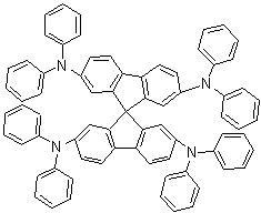 结构式 CAS# 189363-47-1, 2,2',7,7'-四(二苯基氨基)-9,9'-螺双芴
