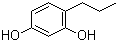 structure of CAS# 18979-60-7, 4-Propylresorcinol;4-Propyl-1,3-benzenediol; 4-Propylbenzene-1,3-diol