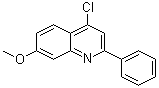 结构式 CAS# 189816-05-5, 4-氯-7-甲氧基-2-苯基喹啉