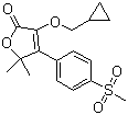 structure of CAS# 189954-96-9, Firocoxib;3-(Cyclopropylmethoxy)-5,5-dimethyl-4-[4-(methylsulfonyl)phenyl]-2(5H)-furanone
