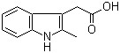 structure of CAS# 1912-43-2, 2-Methylindole-3-acetic acid;2-Methyl-3-indoleacetic acid; (2-Methyl-1H-indol-3-yl)acetic acid
