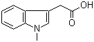 结构式 CAS# 1912-48-7, 1-甲基吲哚-3-乙酸