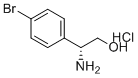 结构式 CAS# 1916569-82-8, (R)-2-氨基-2-(4-溴苯基)乙醇盐酸盐